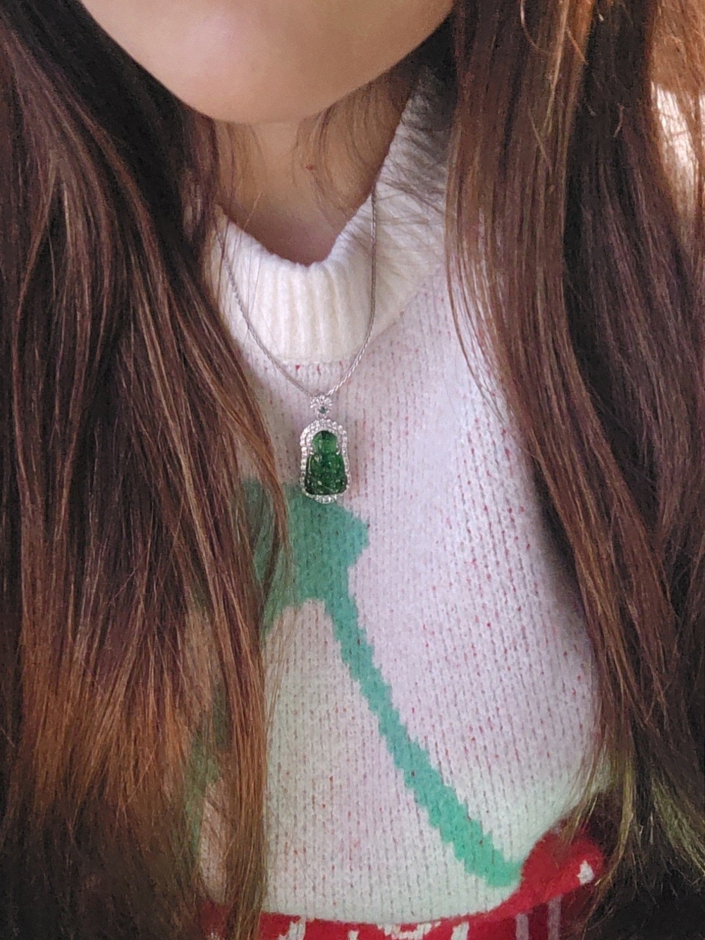 GUAN YIN JADE Necklace